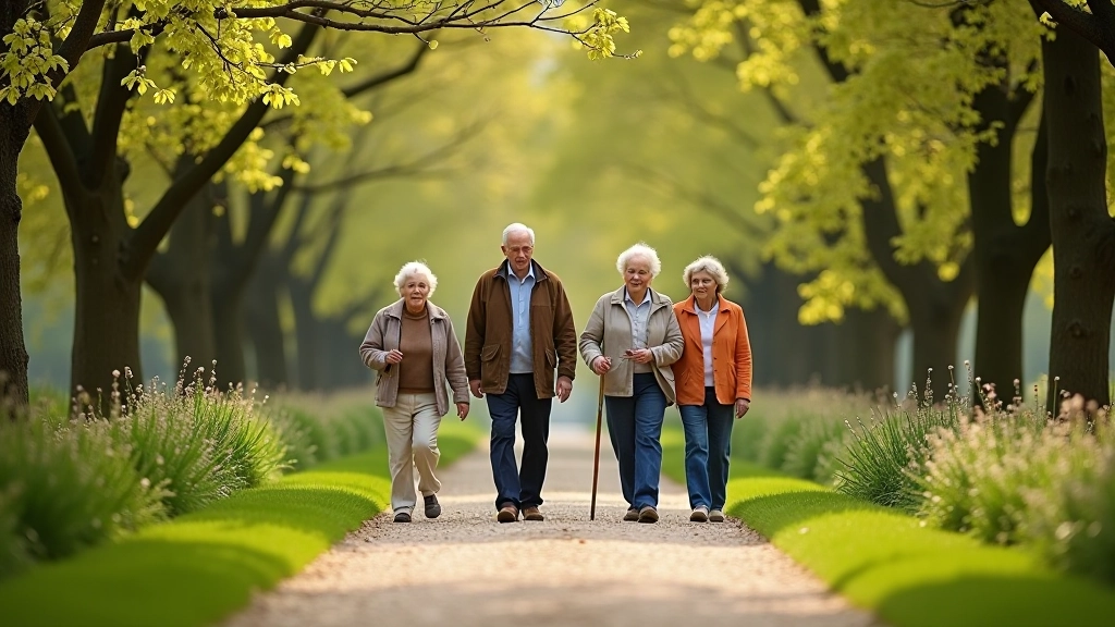 Grupo seniorů během dendrologické vycházky