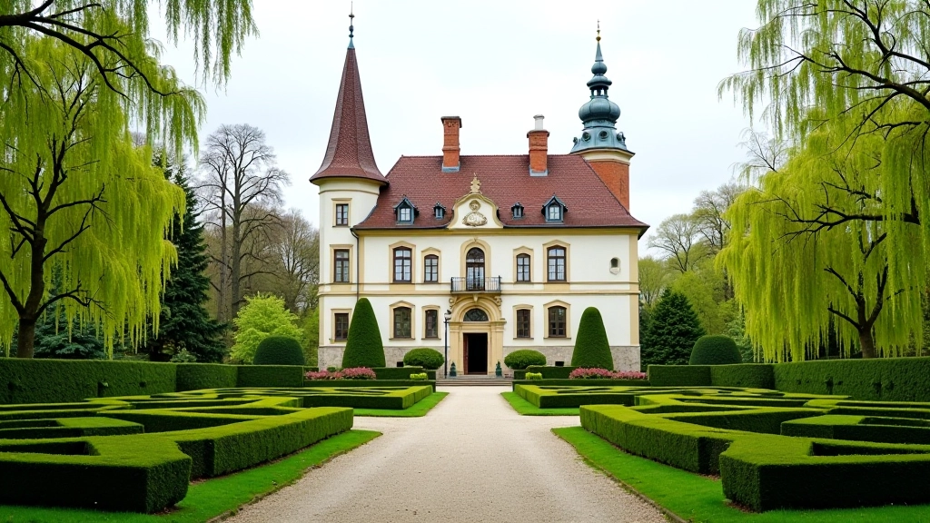 Historické stavby a zeleň v Průhonickém parku